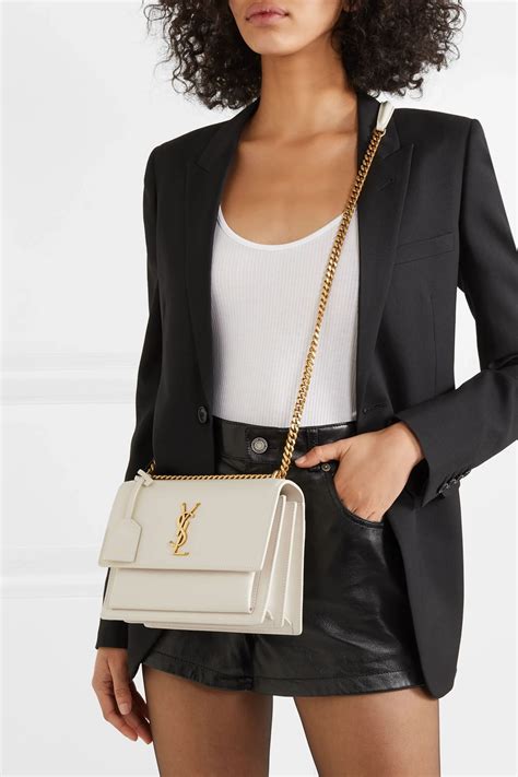 saint laurent white crossbody bag